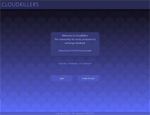 Tablet Screenshot of cloudkillers.com